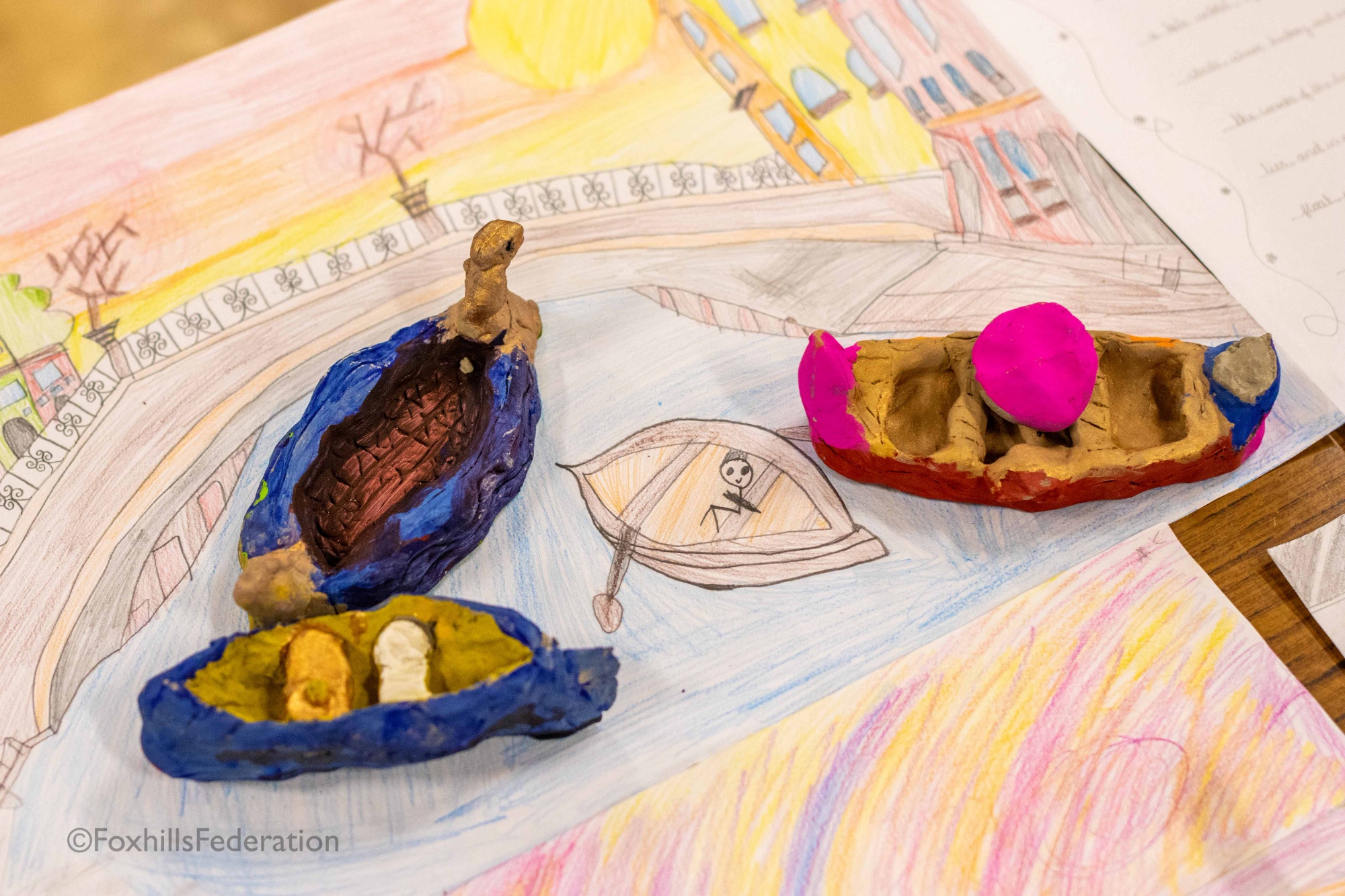 Colourful boats